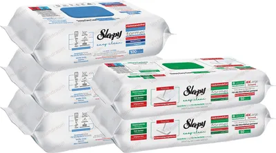 Produktbild von Sleepy Easy Clean Set 3xBlau Oberflächenreinigungstücher / 2xGrün Bodenreinigungstücher