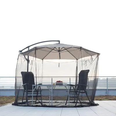 Produktbild von Insektenschutz für Sonnenschirme 250x300cm Fliegenschutz für Ampelschirm, Camping, Balkon, Garten, Terrasse,