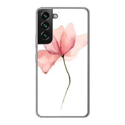 Produktbild von MuchoWow® Handyhülle Schutzhülle Hülle für Samsung Galaxy S22 Blumen - Aquarell - Rosa Silikon Softcase Handy Hülle - Mobiltelefonhülle