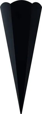 Produktbild von folia Schultüten-Zuschnitt 6-eckig 680 mm schwarz 5 Stück