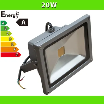 Obrázok produktu pre LEDVero® 20W LED reflektor strieborný studená biela IP65
