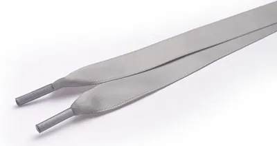 Produktbild von RINGELSPITZ - Schnürsenkel Satin flach - Silber - 90 cm