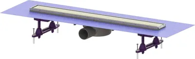 Obrázek produktu pro Sprchová žlab Kessel Linearis Compact L: 650 mm, DN 50, WaD, kryt V2A, K 3, 1 ks.