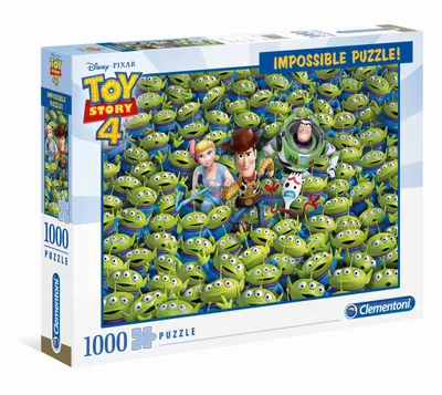 Produktbild von Clementoni 39499 - Toy Story 4 - 1000 Teile Puzzle - Impossible Puzzle