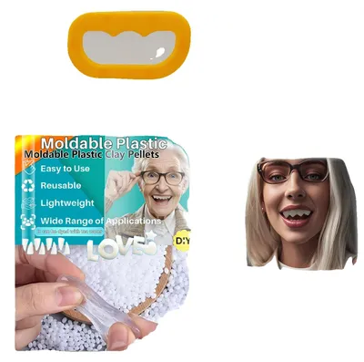 Image de Perles en plastique modelables, matériau de bricolage réutilisable, idéal pour les projets DIY, 1000g