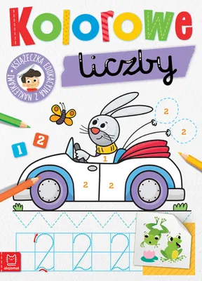 Image de Kolorowe liczby Edukacyjna ksiazeczka z naklejkami