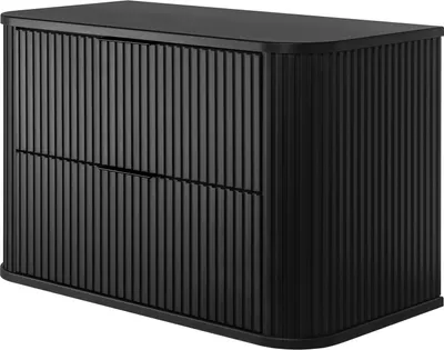 Immagine prodotto di Mobile da bagno, nero, 80,4 x 51,7 x 41,5 cm, maniglie nere