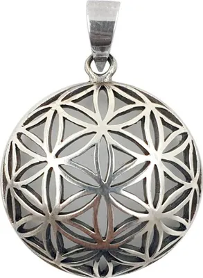 Produktbild von Blume des Lebens  Anhänger 925 Silber Flower of Life mittel