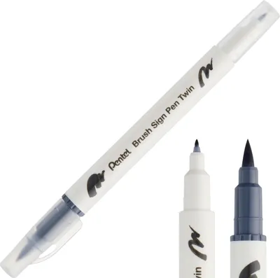 Obrázek produktu pro Kaligraf Pentel. BrushS.PenTwin h.gr