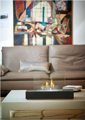 Immagine prodotto di Tecno Air System Mantova Caminetto da Interno freestanding Bioetanolo Nero Trasparente