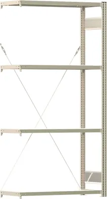 Image de Regalwerk Fachbodenregal Anbauregal Tiefenriegel Lagerregal B3-53119-40