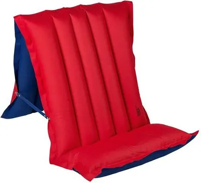 Image de Matelas gonflable / matelas d'assise et de couchage bleu/rouge 198x72cm