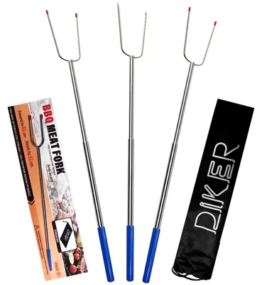 Image de Solidchoice - Brochettes télescopiques pour camping (lot de 3)