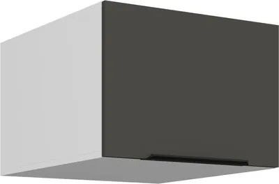 Produktbild von Hängeschrank mit Flügeltüren LUNARA – Breite 50 cm, Graphit/Weiß