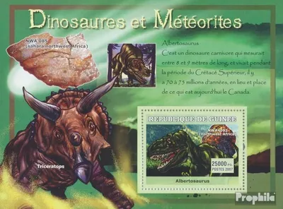 Produktbild von Briefmarken Guinea 2007 Mi Block 1224 (kompl. Ausgabe) postfrisch Albertosaurus