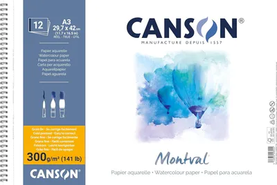 Immagine prodotto di CANSON C518413003 Blocco per acquerello CANSON "Montval", DIN A3, 300 g/mq