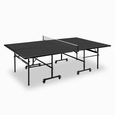Produktbild von JOOLA Tischtennisplatte BLACK 13i Tischtennistisch Indoor klappbares Untergestell – Inklusive Klemmnetz, schwarz, 274 x 152,5 x 76 cm