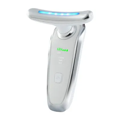 Produktbild von Elektrisches Gesichtsmassagegerät mit 3 Modi  EMS, Vibrationsmassage,42°C Wärmetherapie zur Hautverjüngung und Faltenminderung