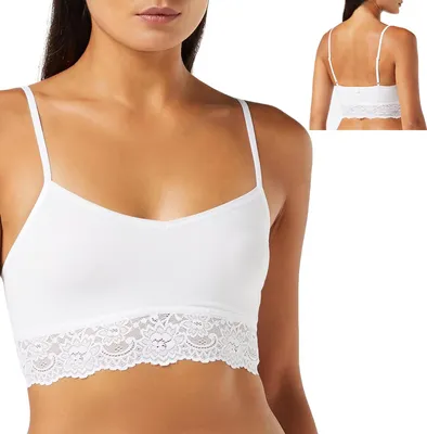 Produktbild von Sloggi Romance Damen BH Bralette Bustier Bügellos Gr. 48 Weiß