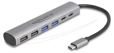 Productafbeelding van DeLOCK 64232 DeLOCK USB-Hub 6-fach grau
