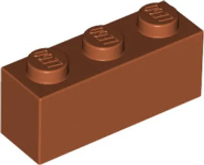 Image de 250 pièces LEGO, pièce c. 3622 en orange foncé