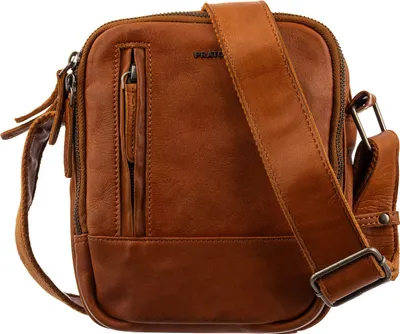 Produktbild von Prato LM Shahid J41-R Rindleder Umhängetasche cognac