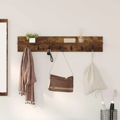 Zdjęcie produktu dla Maison Exclusive – szafka nocna do zawieszenia na ścianie, dąb wędzony, 100 x 10,5 x 18 cm