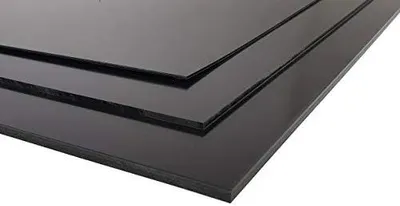 Produktbild von Kunststoffplatten in Weiß und Schwarz (2000 x 1000 mm)