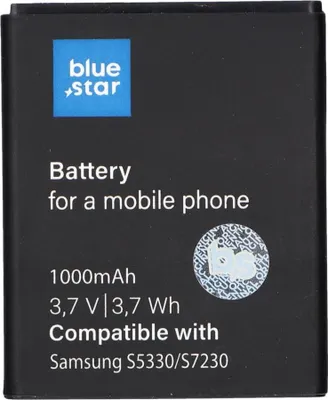 Immagine prodotto di Batteria BlueStar Batteria di ricambio per telefoni cellulari Samsung S5530 S3350 S7230 Li-Ion 1000 mAh Analogica EB424255VU