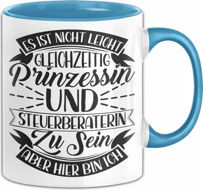 Produktbild von Steuerberaterin Geschenk Tasse Geschenkidee (Blau)