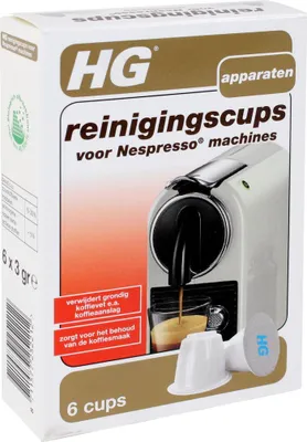 Image de HG - Capsules de nettoyage pour machines Nespresso® - 6 capsules