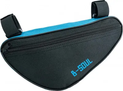 Produktbild von Fahrrad Tasche spritzwasserfest Dreiecktasche Rahmentasche Triangeltasche Blau