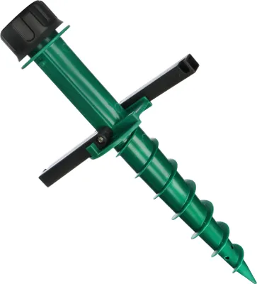 Produktbild von COM-FOUR® Sonnenschirmhalter zum Eindrehen - Bodenhülse für den Garten - Standfuß für Schirme - Erdspieß - leichter Schirmständer aus Kunststoff