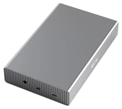 Switss behuizing voor 3,5 en 2,5 inch schijven in grijs aluminium