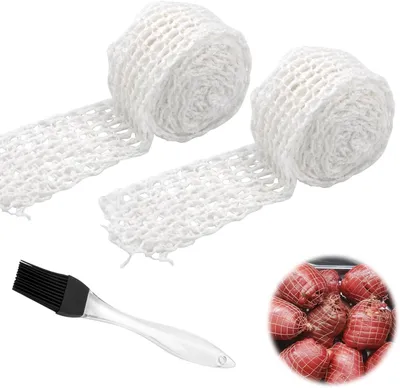 Imagen del producto de Roosternet, color blanco, 3 m x 2 rollos, 5-16 cm de ancho, para la preparación de carnes