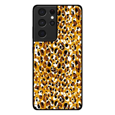 Immagine prodotto di Smartphonica Custodia per Samsung Galaxy S21 Ultra con stampa pantera - Cover posteriore in TPU con stampa bradipo - Marrone