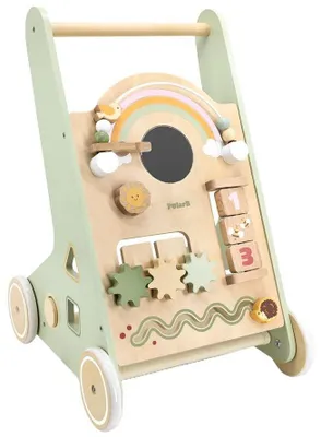 Image de VIGA PolarB : trotteur en bois vert éducatif