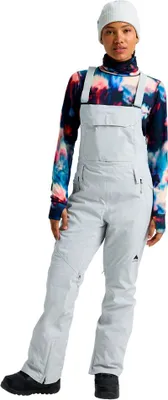 Image de Burton Reserve 2l Stretch Slim Bib Pantalon Gris S Femme Gris S
