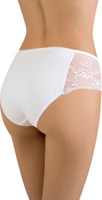 Produktbild von Vivisence dame slip unterhose 4009 spitze bund gummispitze unterwäsche klassich, weiß, l