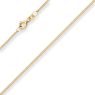 Produktbild von 1,2mm Panzerkette Goldkette Collier Halskette aus 333 Gold Gelbgold 34-38cm