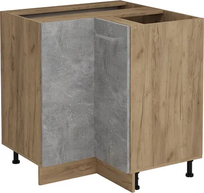 Produktbild von Eckunterschrank Vicco R-Line Beton 75.6 cm ohne Arbeitsplatte, Model 53439