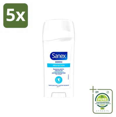 Produktbild von 5 x Sanex Dermo Protector Deodorant Stick - 65 ml - Großpackung - 5 Stücke