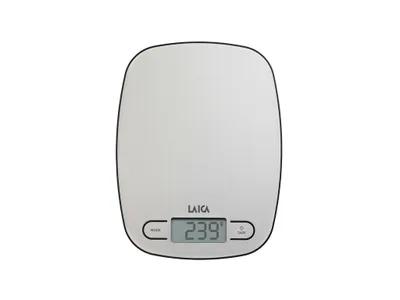 Obrázek produktu pro Laica KS1033, Elektronická kuchyňská váha, 5 kg, 1 g, Nerezová ocel, Nerezová ocel, Pracovní deska