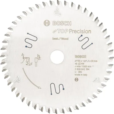 Obrázok produktu pre Bosch 2 608 642 384, Drevo, 2 cm, 11500 ot/min, Bosch, ATB (Alternate Top Bevel), 5°