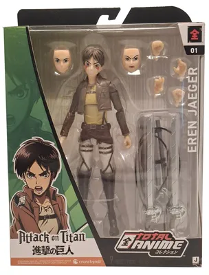 Produktbild von Jazwares Total Anime Eren Jaeger, Actionfigur zum Sammeln, Anime & Manga