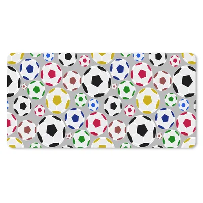 Produktbild von MuchoWow® Schreibtischunterlage Fußball - Cartoon - Sport 80x40 cm - XXL Mauspad - Gaming Mauspad