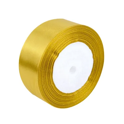Zdjęcie produktu dla Złota satynowa wstążka 38 mm - 32 mb