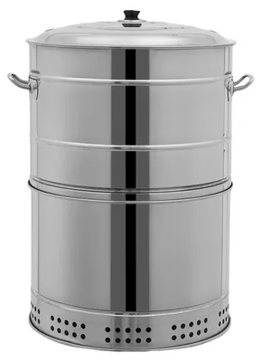 Produktbild von BBQ-Grill, tragbares Design, effiziente Wärmeverteilung, Silber
