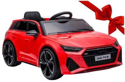 Immagine prodotto di Ekspand | Auto elettrica Audi RS 6 - Rosso - 4x25W - Con telecomando e luci a LED
