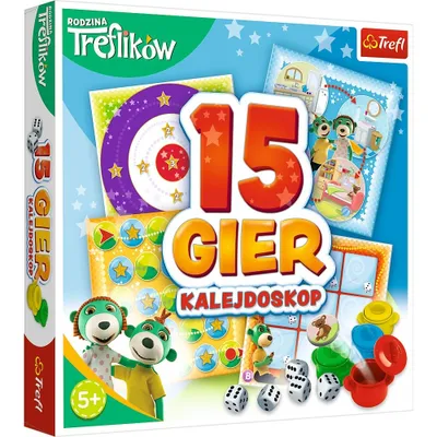 Produktbild von Die Trefl-Familie. 15 Spiele. Kaleidoskop